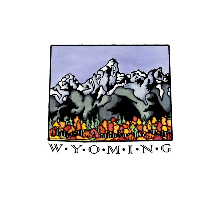 Sarah Angst Art - Wholesale Postcard - Custom Name Dropped State Postcards - Pack of 10027