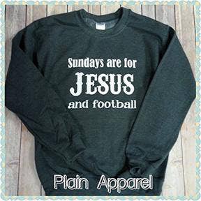 Plain Apparel Tees - Vendita all'ingrosso Felpa stampata - Donna - Jesus & Football Crew Felpa0
