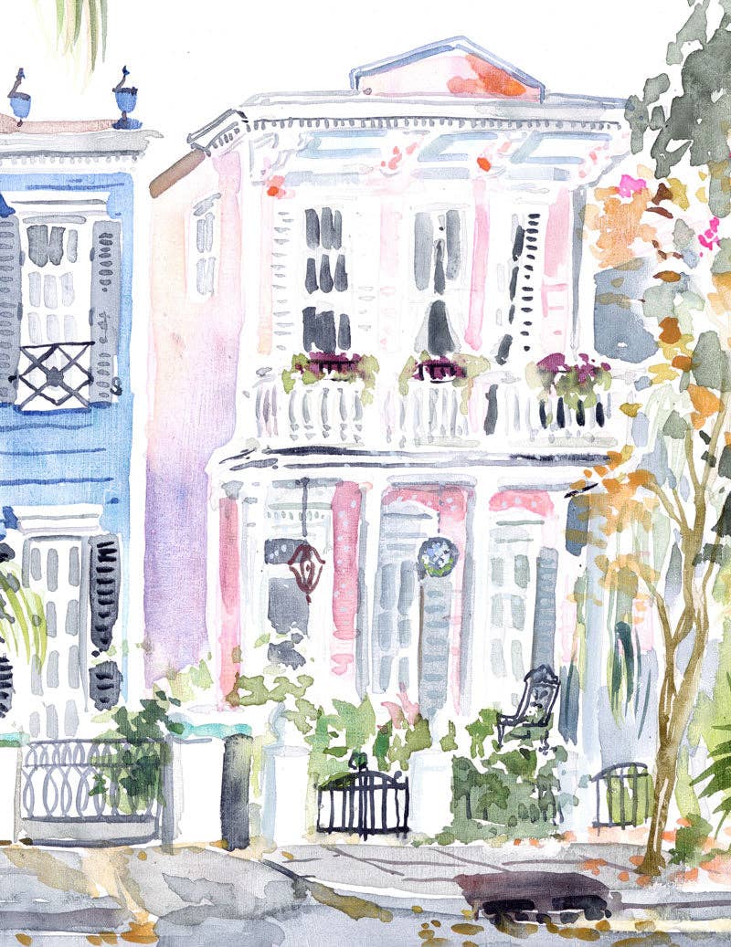 Lyla Clayre Studio - Wholesale Art Print - "Esplanade Disco" Watercolor Fine Art Print2