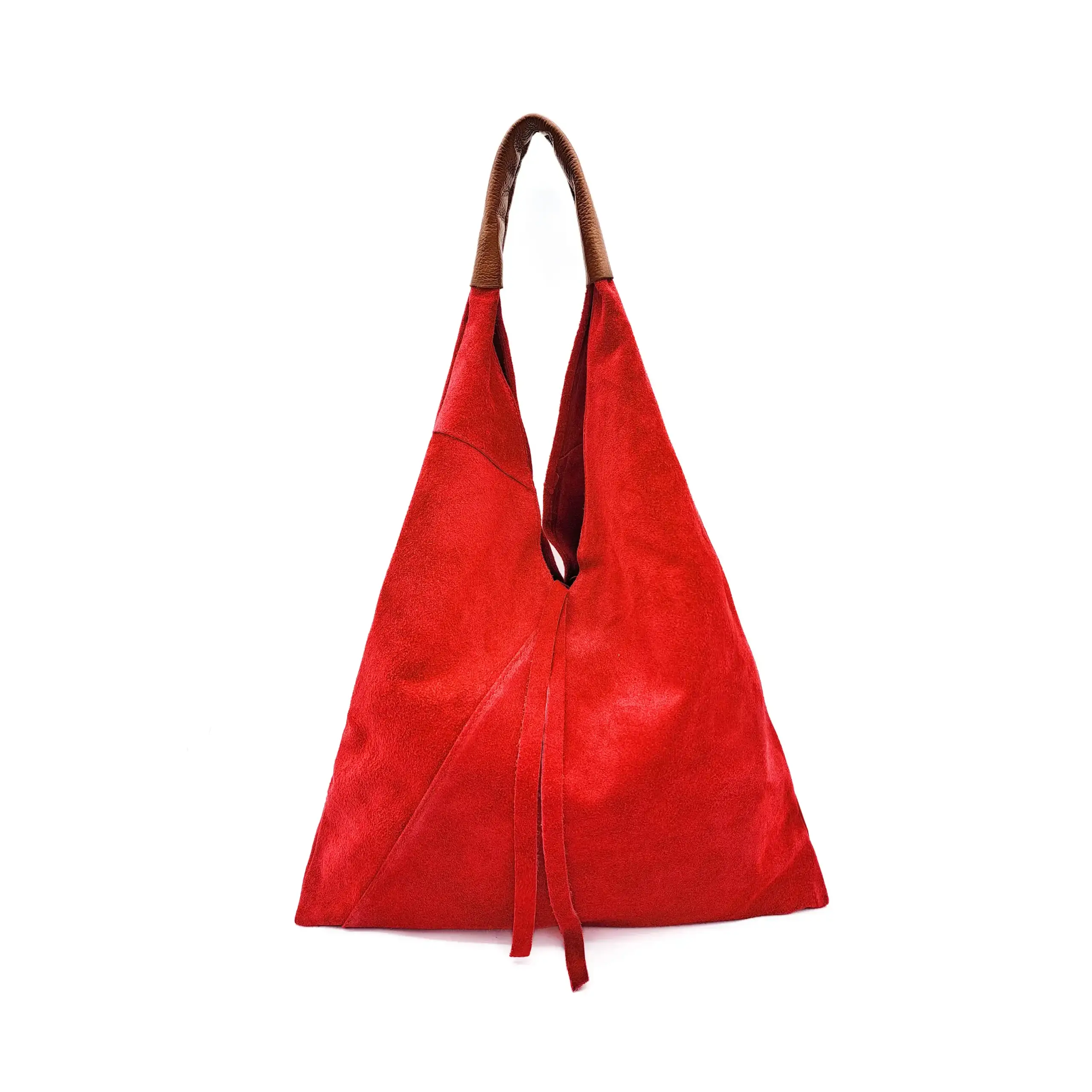 Ellas Trading - Wholesale Shoulder Bag - Women's - Drawstring Slouchy Italian Suede Tote Bag with Purse9