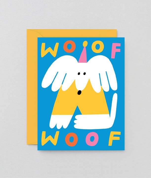 Wrap - Vendita all'ingrosso Biglietti di auguri - Biglietto di auguri di compleanno per bambini «Woof Woof Dog»
