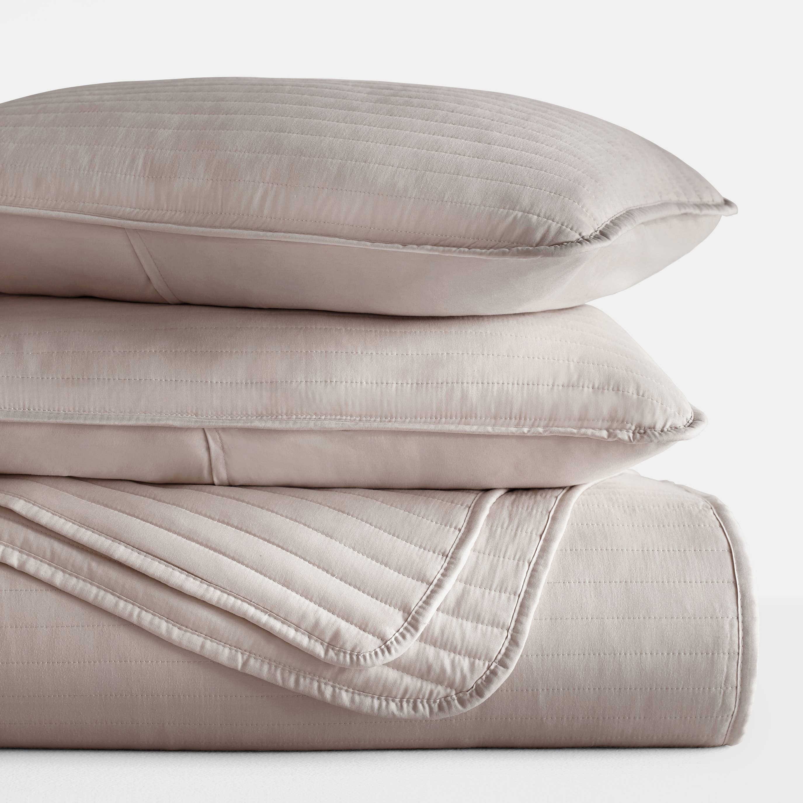 ienjoy Home - Vente Parure de lit - Ensemble de couvre-lit matelassé 3 pièces à rayures iEnjoy Home13