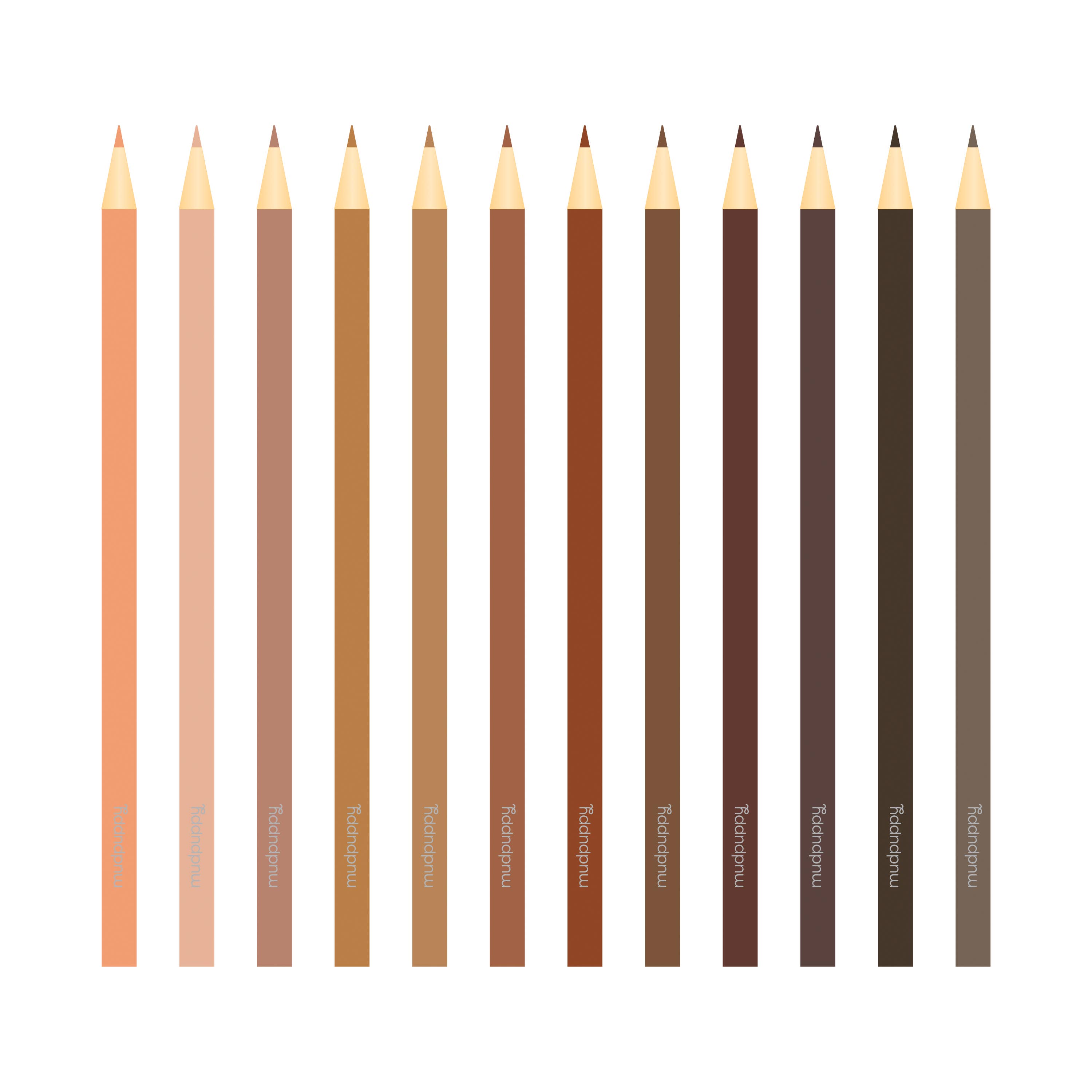 Chronicle Books - Wholesale Colored Pencil - We Are Colorful Skin Tone Colored Pencils1