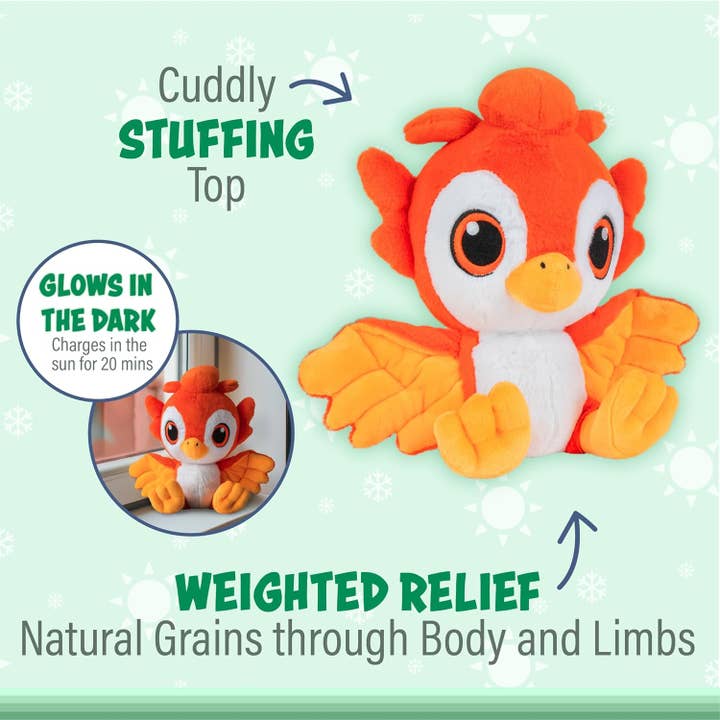 1i4 Group - Wholesale Stuffed/Plush Toy - Kids & Baby - Fiery Phoenix Glow-in-the-Dark Warm Pal1
