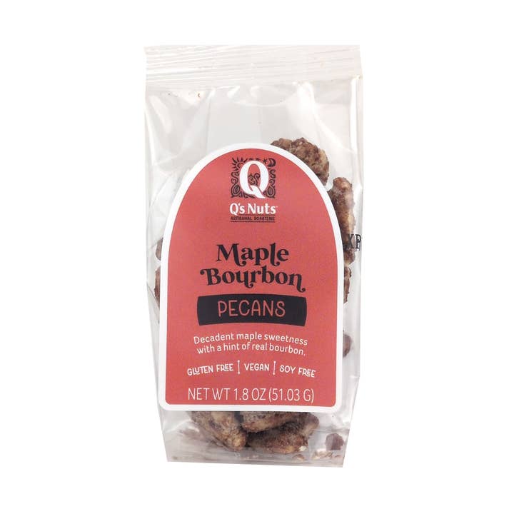 1.8 oz Maple Bourbon Pecan for wholesale by Q's Nuts, LLC