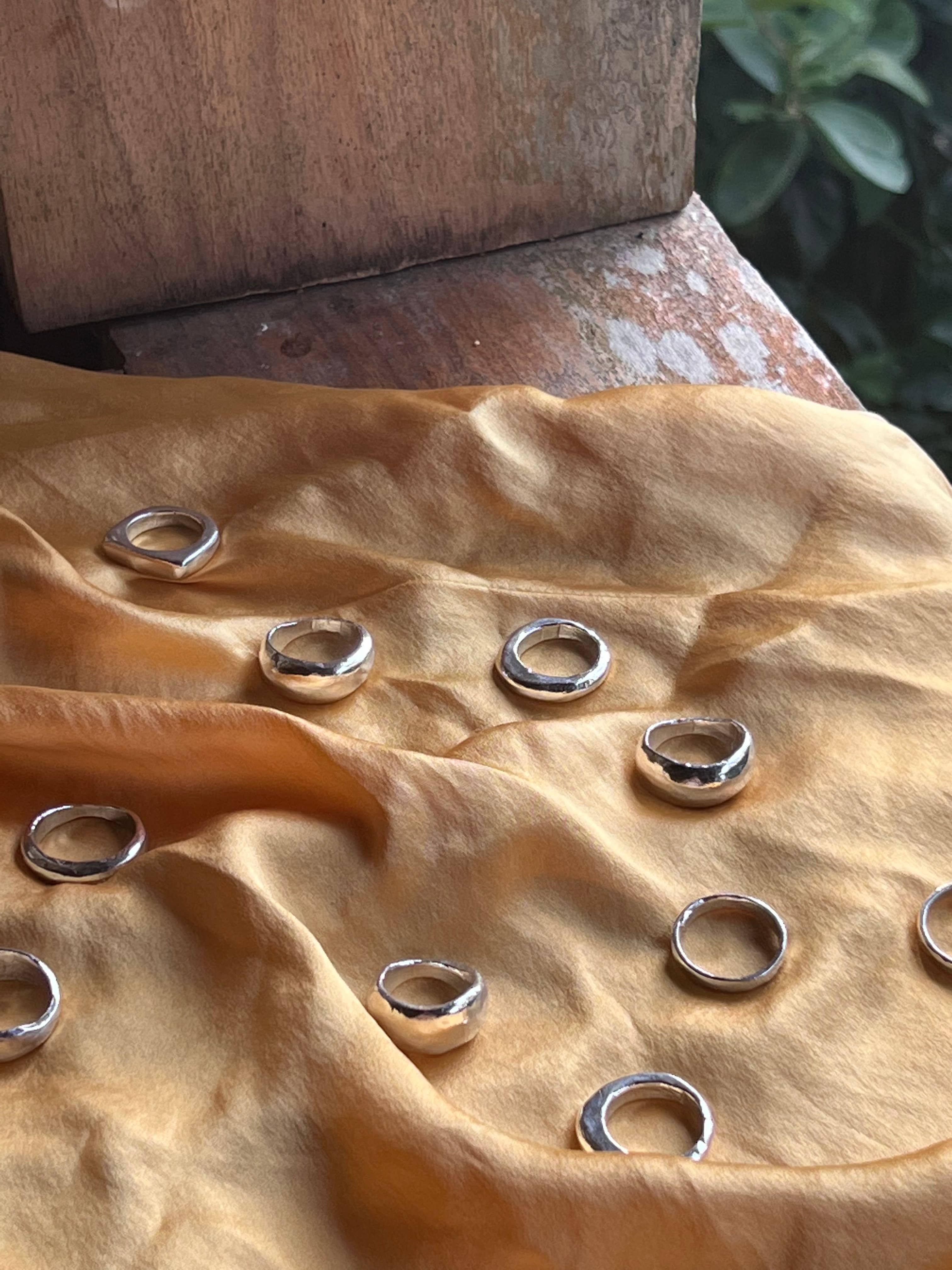 Goldie Jewelry - Vendita all'ingrosso Anello midi/a fascia - Anello MUDRA - Argento5