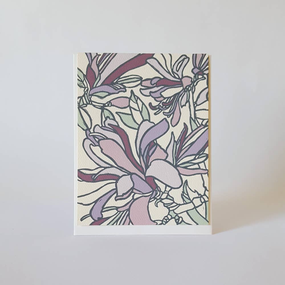 Little Green - Wholesale Stationery/Notecard Set - Assorted Flower Blank Note Card Set of 8 / Fine Art Greeting Cards5