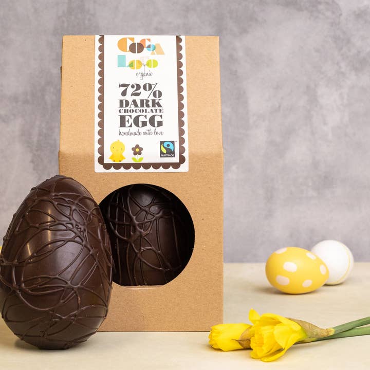 72% Paasei met pure chocolade — 6 x 225 g voor wholesale door Cocoa Loco