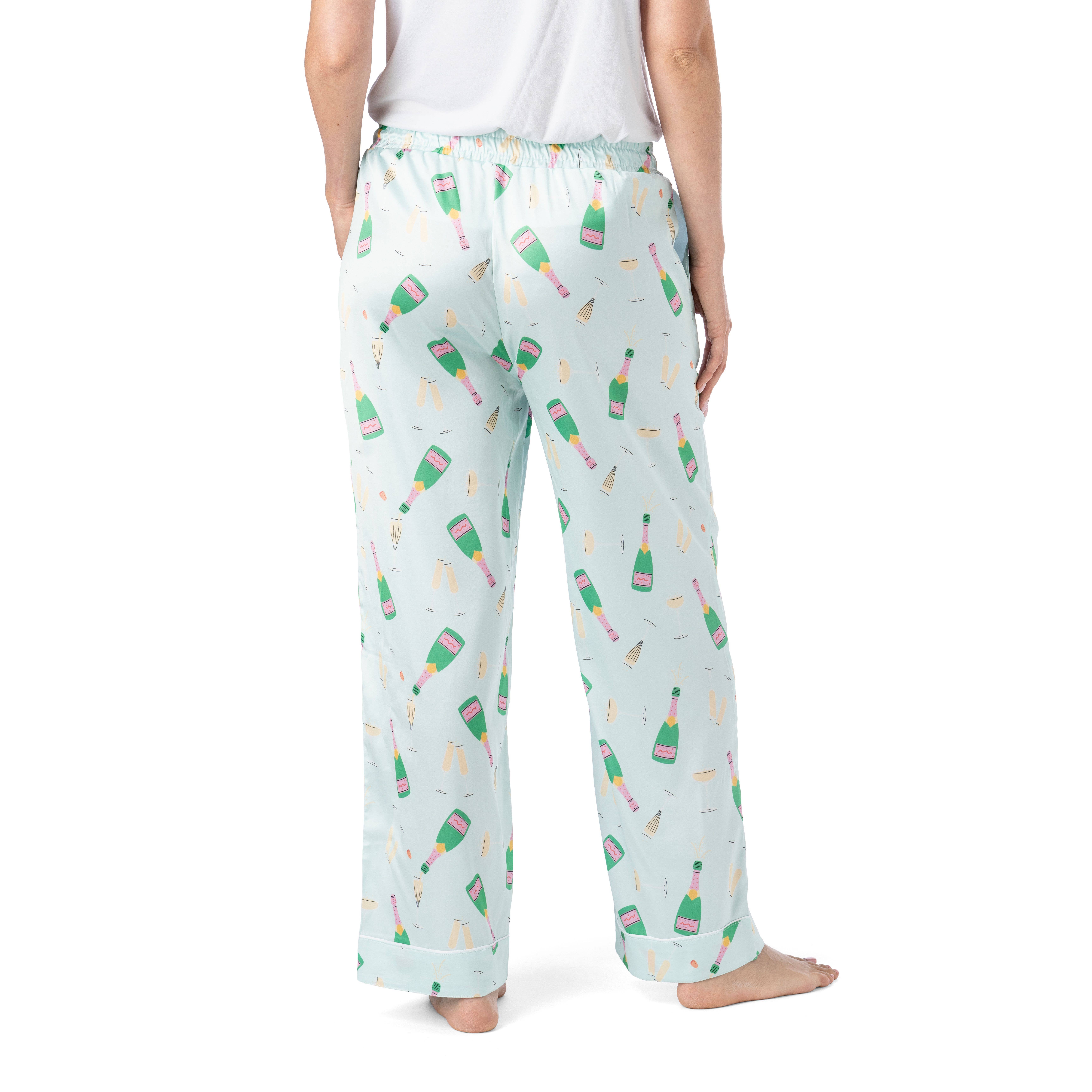 DM Merchandising - Wholesale Sleepwear Bottom - Women's - Hello Mello Boots & Bubbles Satin Pajama Pant Open Stock2