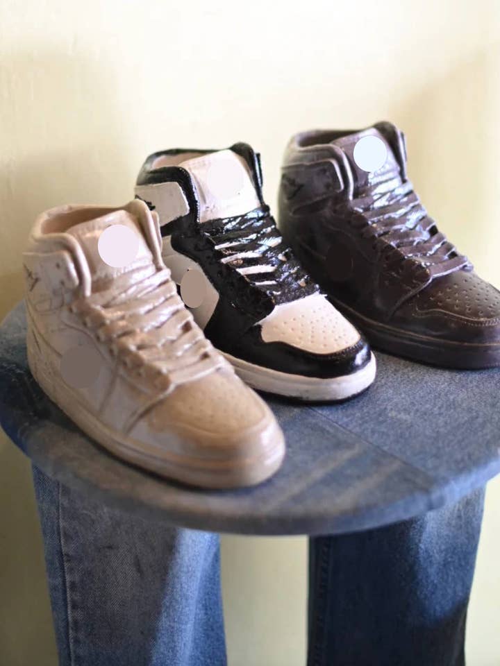 Sneaker Concrete Plant Pot | Home Decor Collection for wholesale by Decor Ate Me Studios - Home & Candles