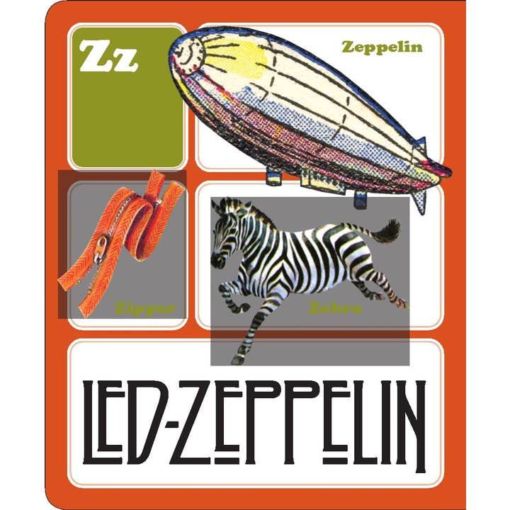 Laughing Elephant Books - Wholesale Baby & Toddler Book (0-2) - Apples To Zeppelin: A Rockin' Abc!-Children's Board Book3