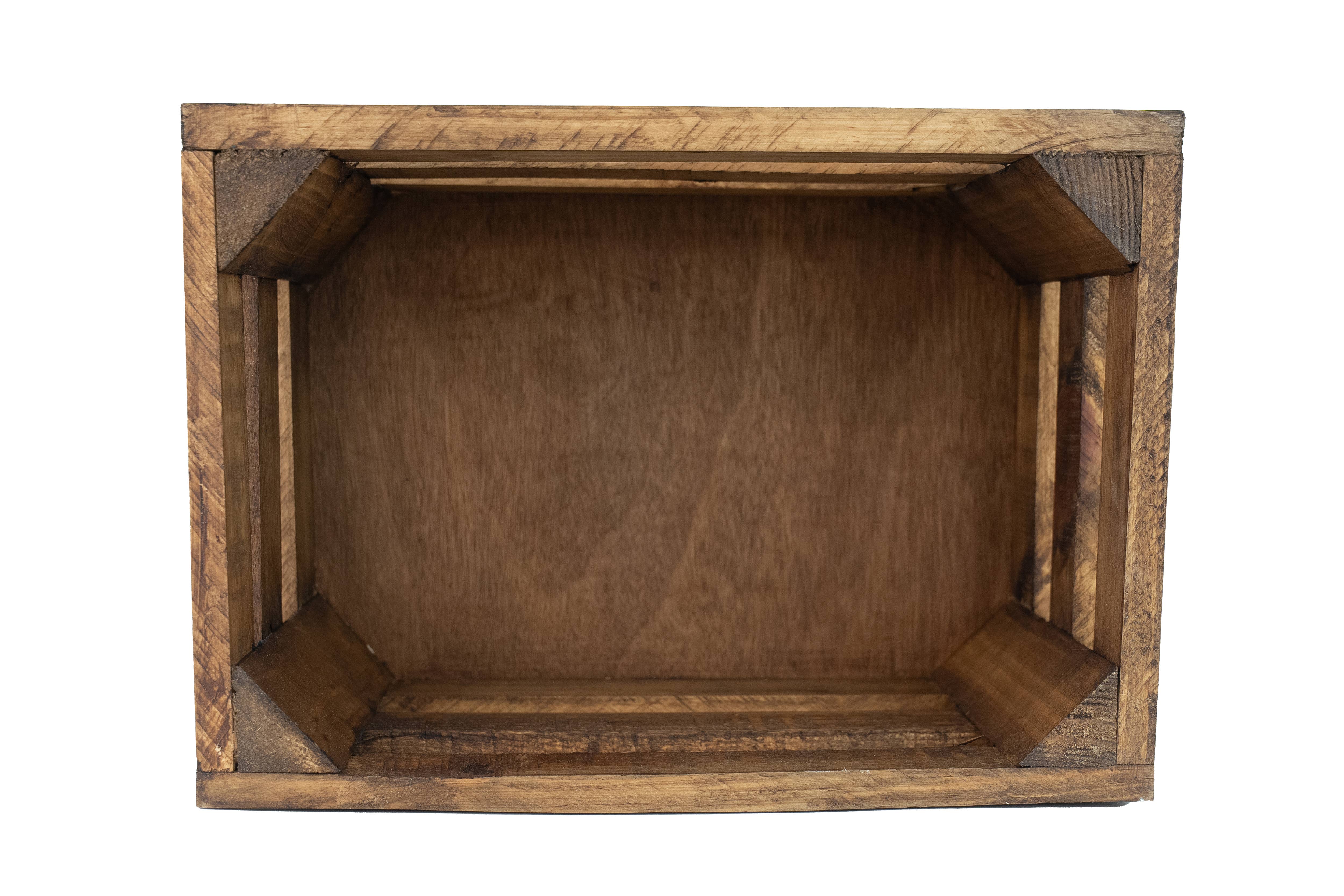 My Amigos Imports - Wholesale Retailer Display - Home & Living - Killian Rustic Wood Crate-Store Display-Set of 3-Brown 4