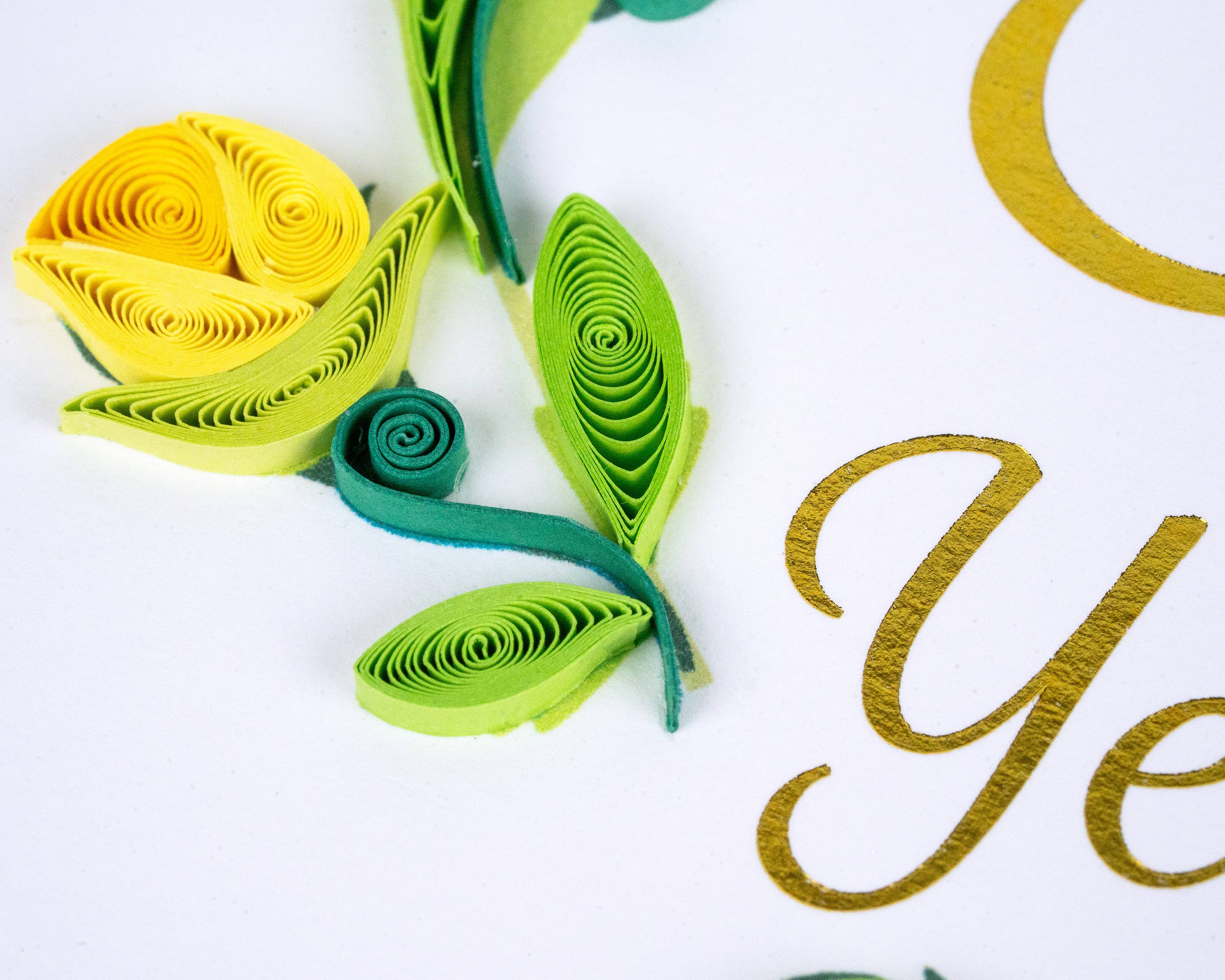 Quilling Card – postal de aniversário por atacado – Cartão Quilled 50º Aniversário de Casamento1