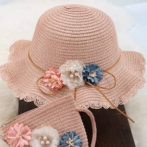 Kids straw online hats wholesale