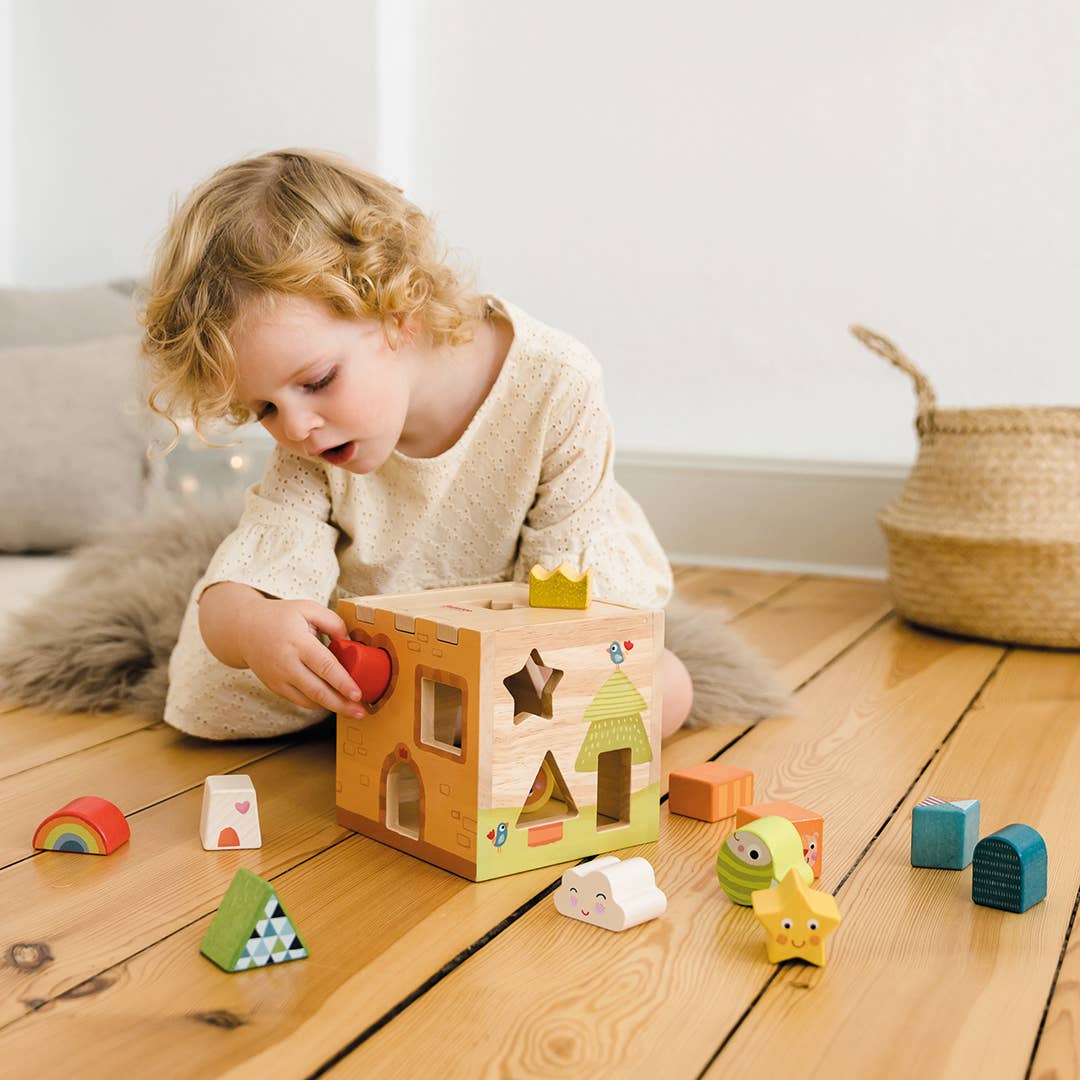 Bababoo and friends® - Wholesale Wood Toy - Kids - Bababoo's Castle Sorting Cube [12+ Months]2