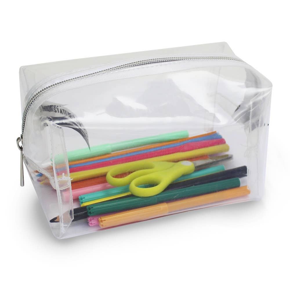 Powell Creative Products Ltd – wholesale Pencil case/pouch – Clear Pencil Case Transparent See Through Toiletry Bag3