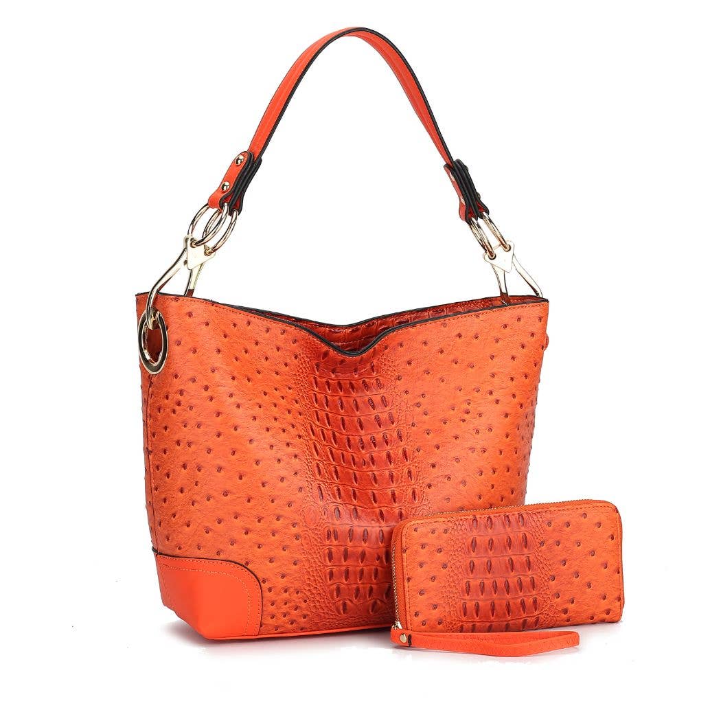 MKF Collection - Wholesale Shoulder Bag - Women's - MKF Collection Wandy Soft Vegan Leather Hobo and Wallet Set18