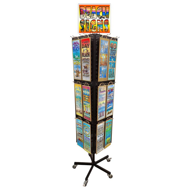 1-New Beach Signs Display con opere d'arte di Michael per la vendita all'ingrosso da parte di SJT Enterprises, Inc.