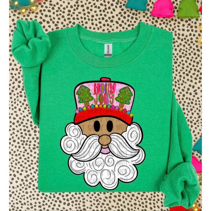 Trucker Hat Holly Jolly Sweatshirt for wholesale by Cypress Slough Outfitters