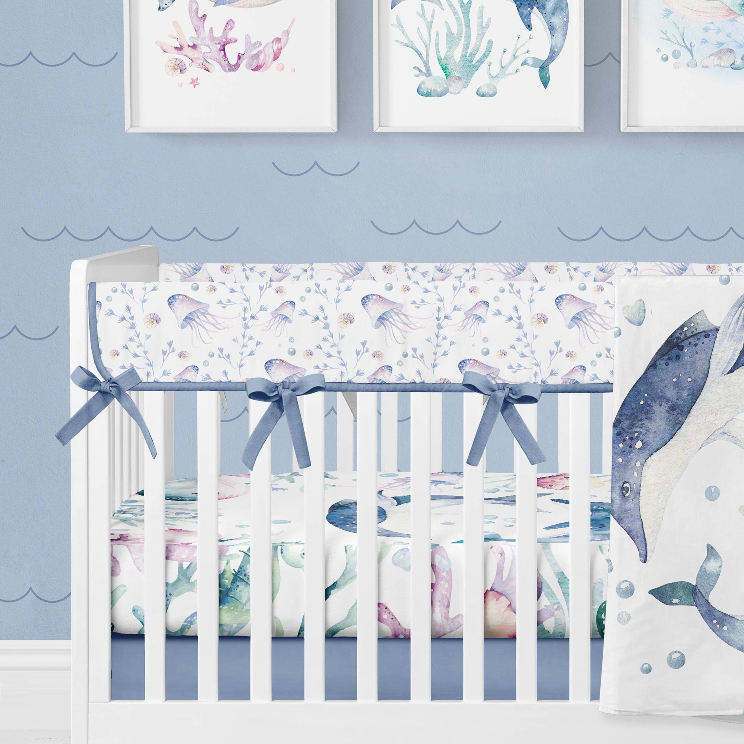 JLIKA - Wholesale Bedding Set - Kids & Baby - Dolphins Crib Bedding Set Baby Bedding Baby Bedding Set2