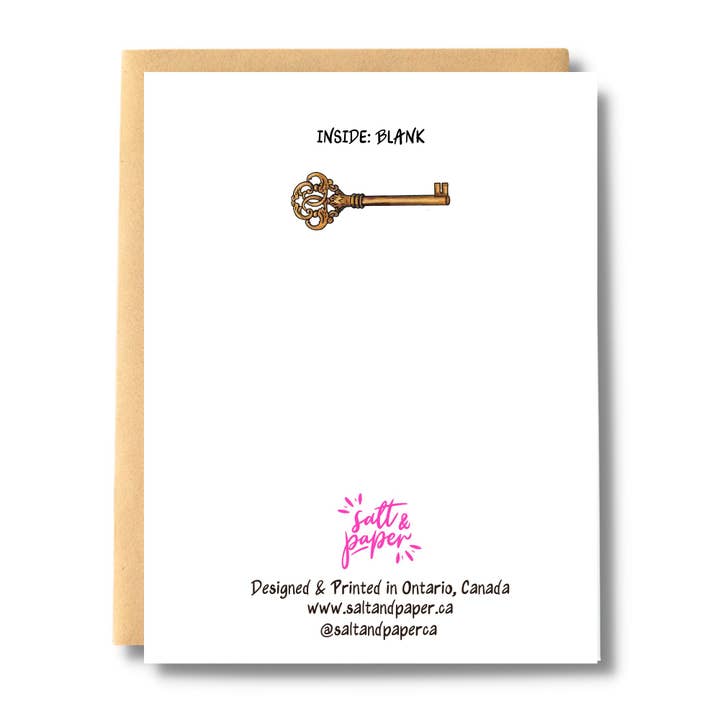 Salt & Paper - Wholesale Housewarming Card - Keys New Home Card1