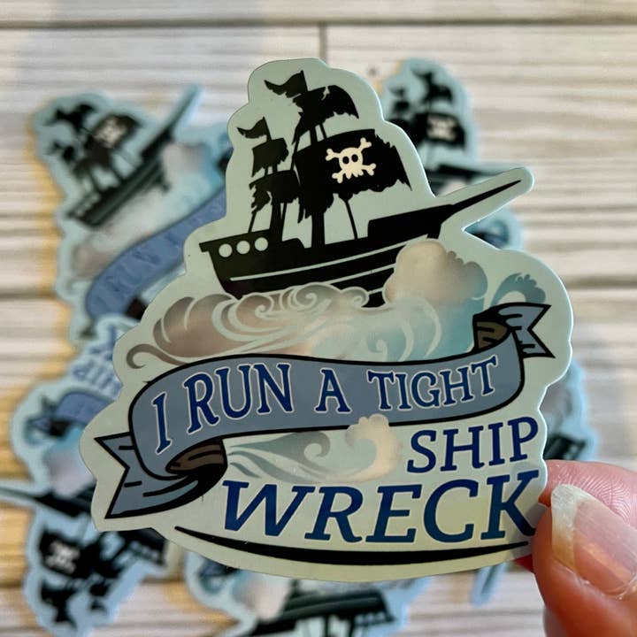 Shipwreck, Vinyl Sticker for wholesale by Graceful Darkness, LLC