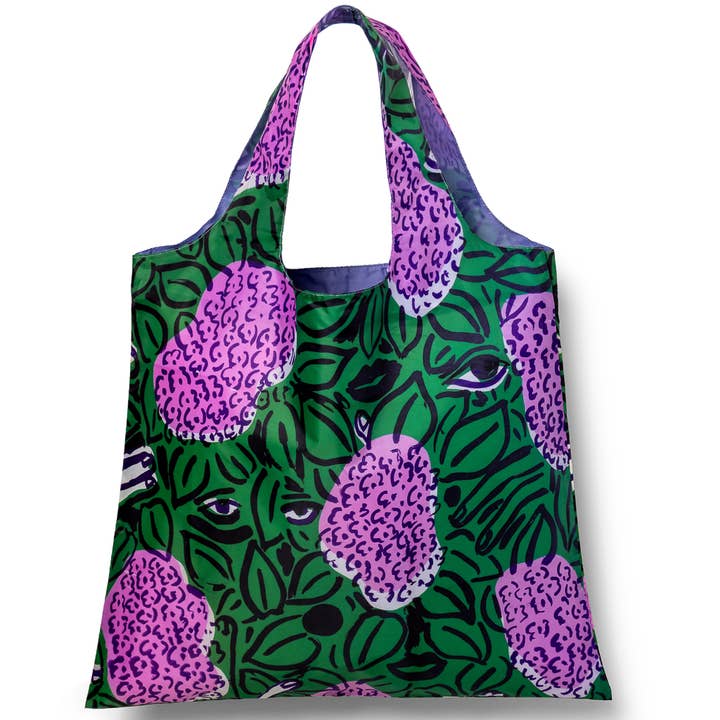 Lilacs Art Sack® by Sophy Naess - Reusable Floral Tote for wholesale by Yellow Owl Workshop