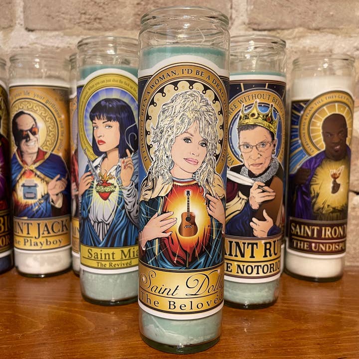 Saint Dolly The Beloved Prayer Candle 🕯️ for wholesale by Cleaver And Blade