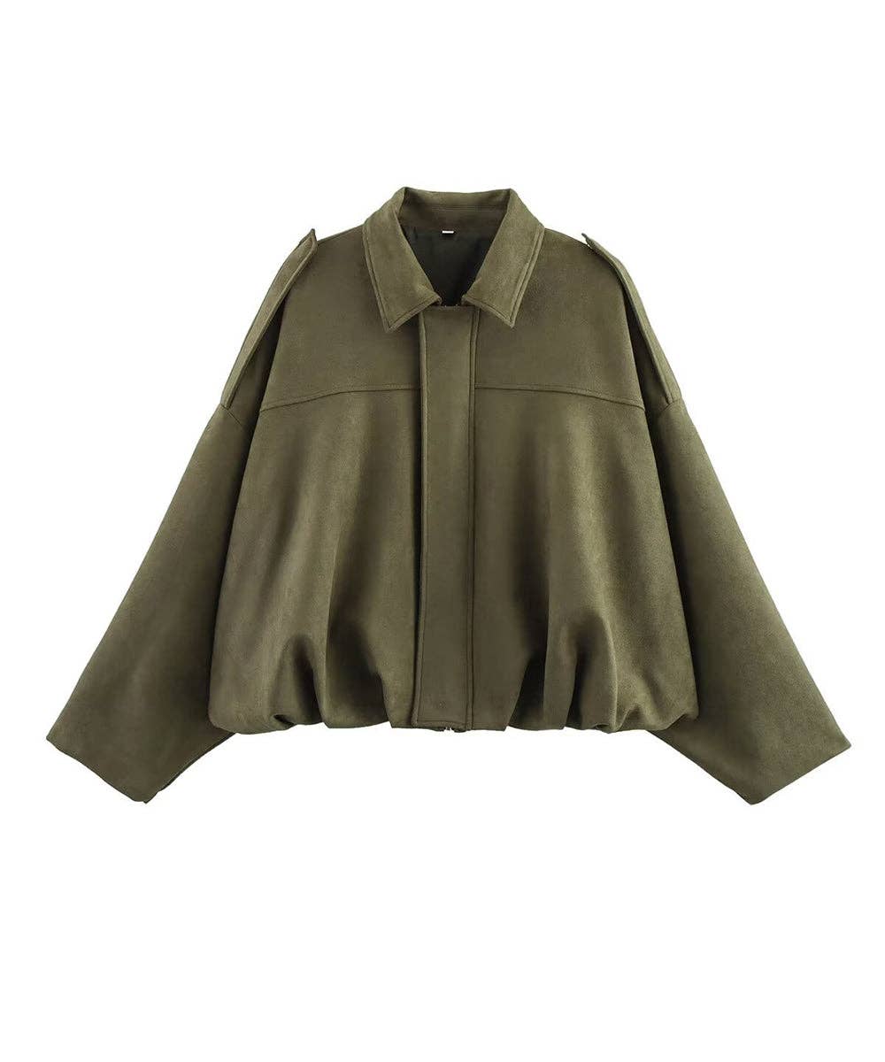 Aria Romance - Wholesale Jacket - Women's - Suede Texture Lapel Jacket10