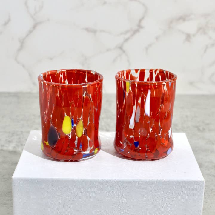 Via Graceffo - Wholesale Shot glass - Murano Glass Fresca Shot Glasses, Set of 2, Made in Italy12
