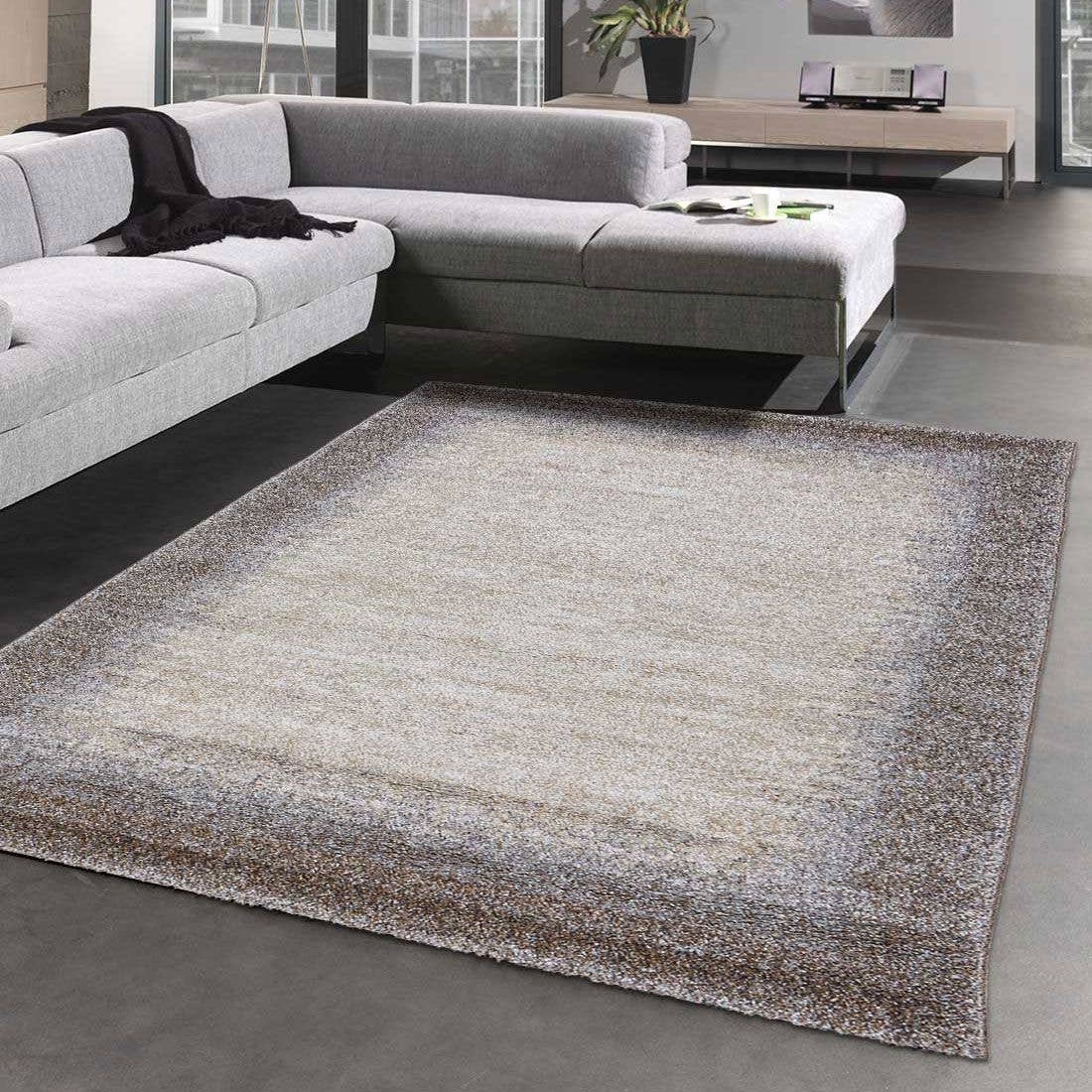 Marron Tapis salon ELEGANT 03 Oeko tex en vente sur Faire1