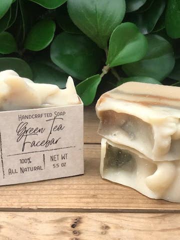 Savon pour le visage au thé vert pour la vente par Natures Karess