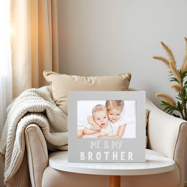 Pearhead - Wholesale Picture Frame - Kids & Baby - Me and My Brother Sentiment Picture Frame, Gray4