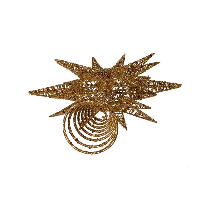 Kurt S. Adler, Inc. - Wholesale Tree Topper - 16.5"GOLD GLITTER MULT ANGLE STAR TREE TOPPER1