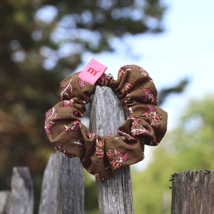 Maho - Wholesale Scrunchie - Women's - Bridget Olive Flowers1