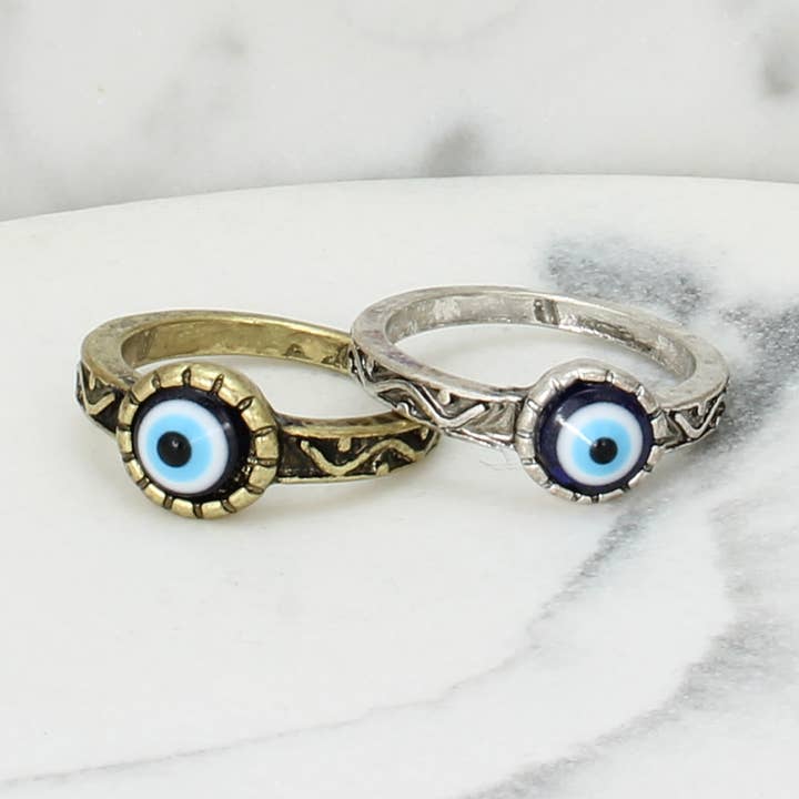 Antikke onde Eye Ring for engroshandel hos ZAD