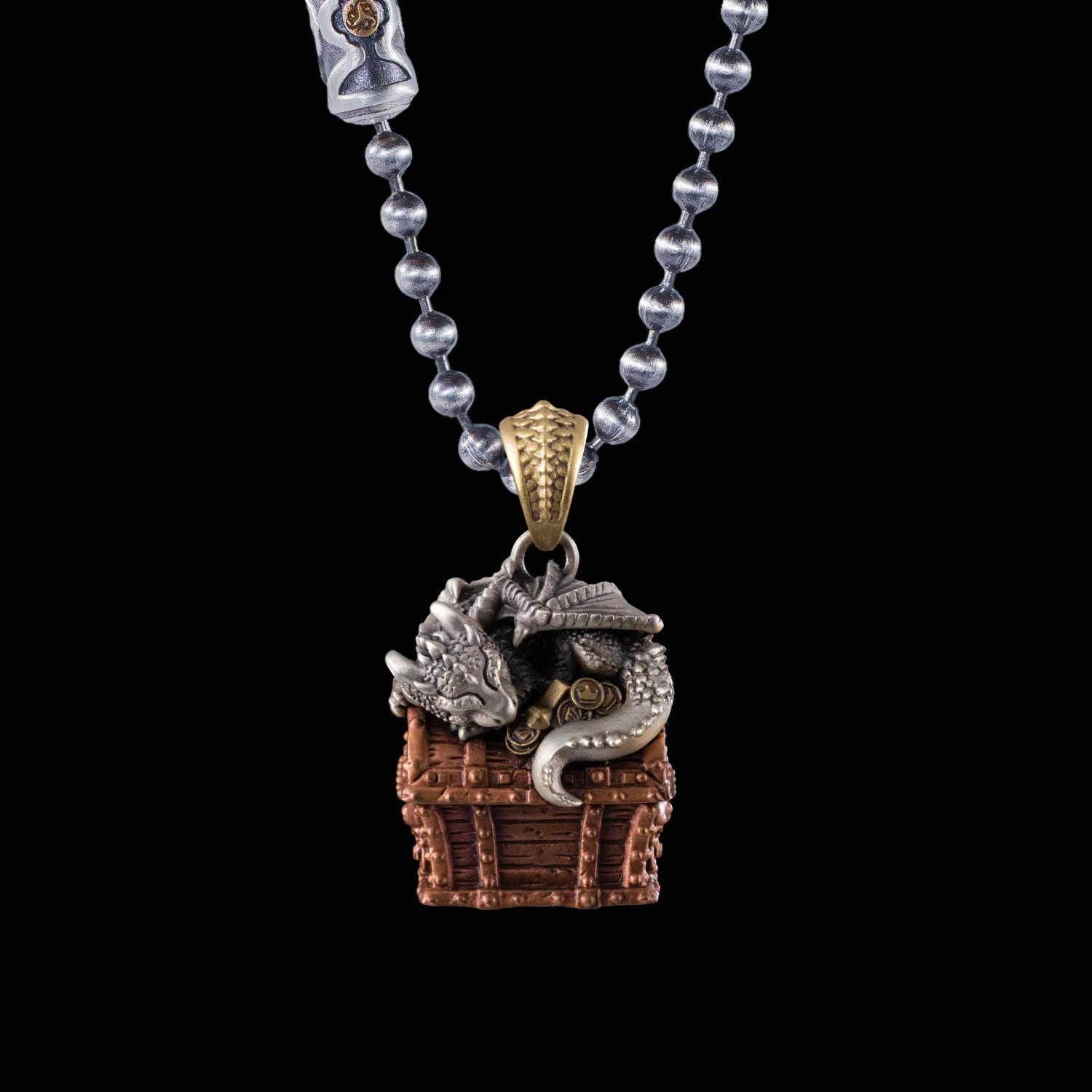 Coppertist.wu - Vendita all'ingrosso Ciondolo/pendente - Ciondolo Dragon Treasure Chest5