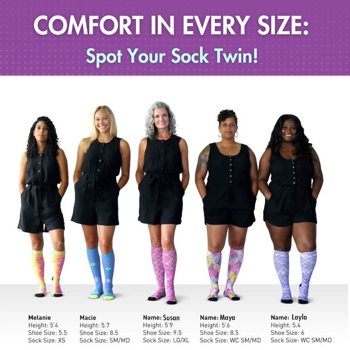 Crazy Compression - Wholesale Socks - Unisex - 360 USA Burst OTC Compression Socks (Standard & Extra Wide)