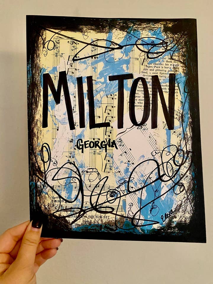 ATLANTA ”Milton” - KONSTTRYCK för wholesale av Lexicon of Love Music Art