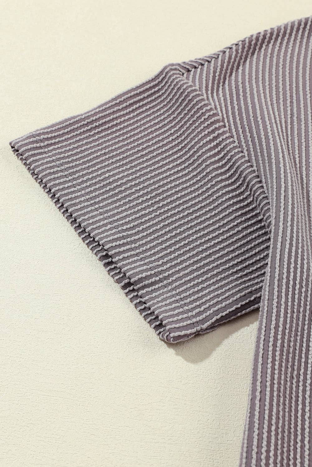 Lovesoft - Wholesale T-Shirt - Women's - Women's Valerian Corded V Neck Chest Pocket Loose T-shirt32