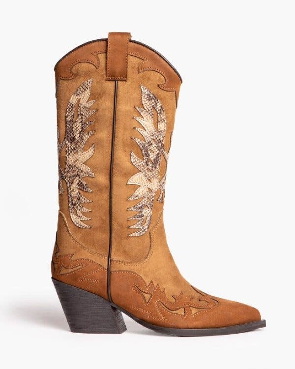 SWEET MAGIC MODA Y COMPLEMENTOS - Vente Bottes – femme - Bottes style cowboy en similicuir10