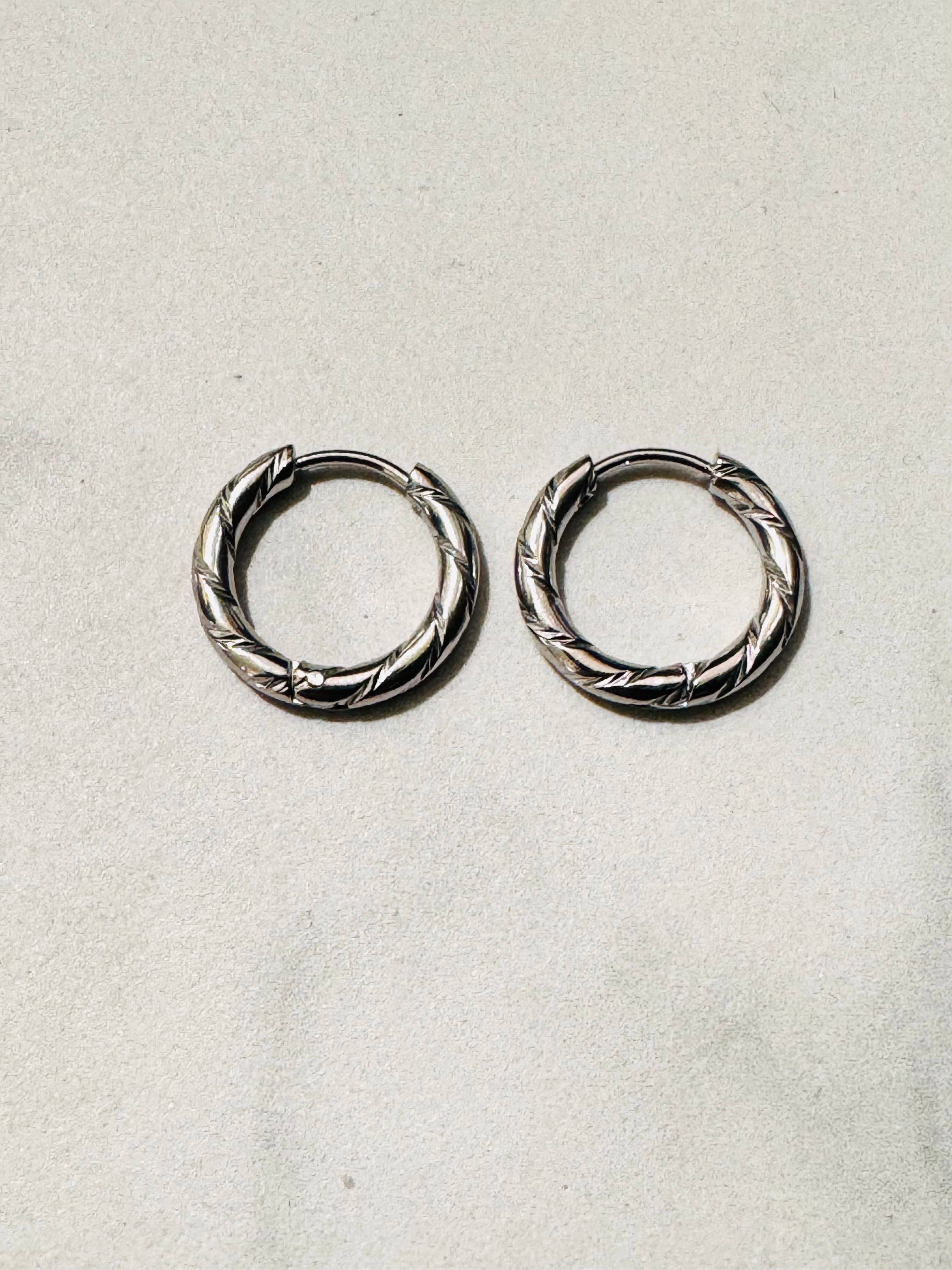 Cassette Barcelona - Wholesale Hoop Earrings - Ray Stainless Steel Hoop Earrings1