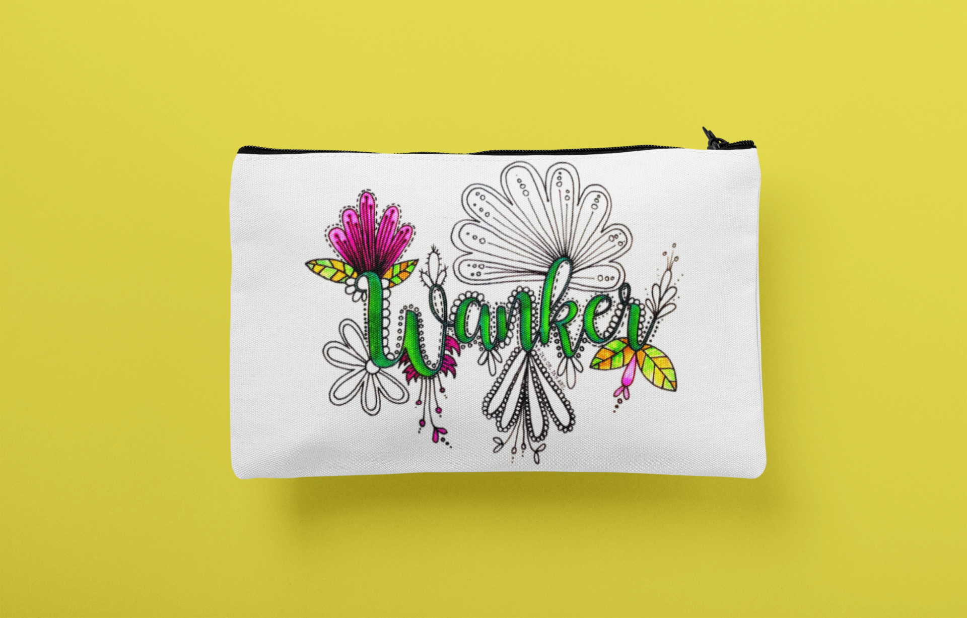 It's OK. It's ART. - Wholesale Pencil Case/Pouch - Wanker Travel Zip Pouch1