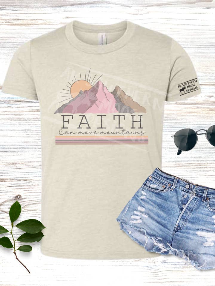 La fe puede mover montañas para venta al por mayor de AK Southern Moose Designs LLC