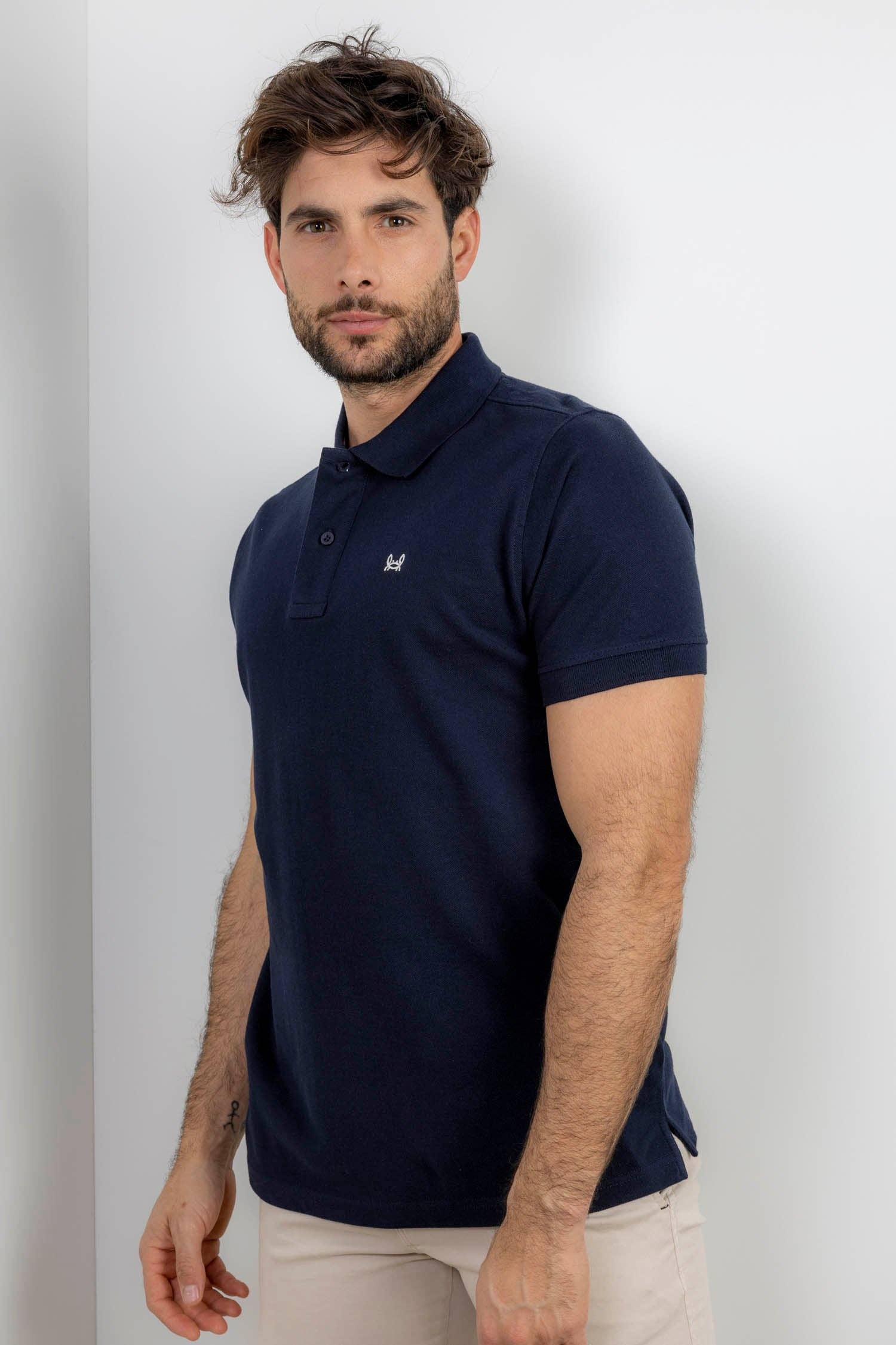 Custi Mikelo: Made in Spain - Wholesale Polo - Men's - Navy Blue Basic Polo2
