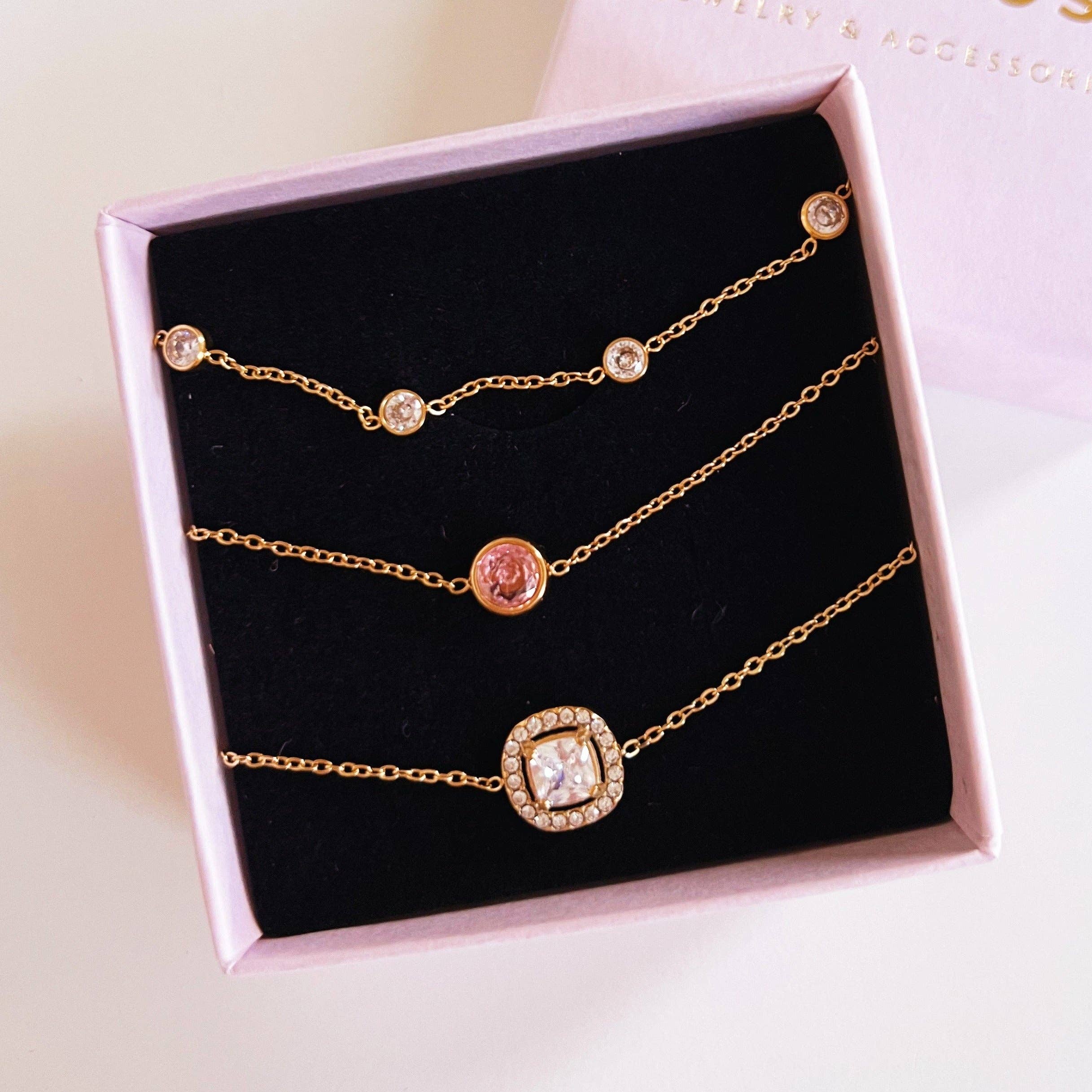 Rosies - Vente Boîte/rangement à bijoux - Boîte à bijoux rose2