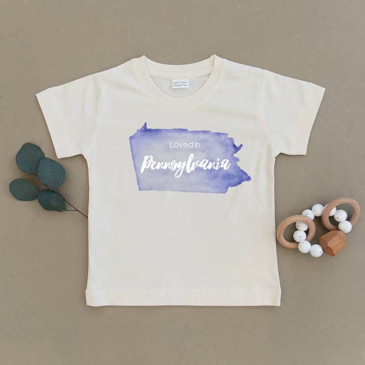 Urban Baby Co. - Wholesale Bodysuit (Non-Footed) - Baby - Loved in Pennsylvania Organic Baby Onesie & Toddler Tee2