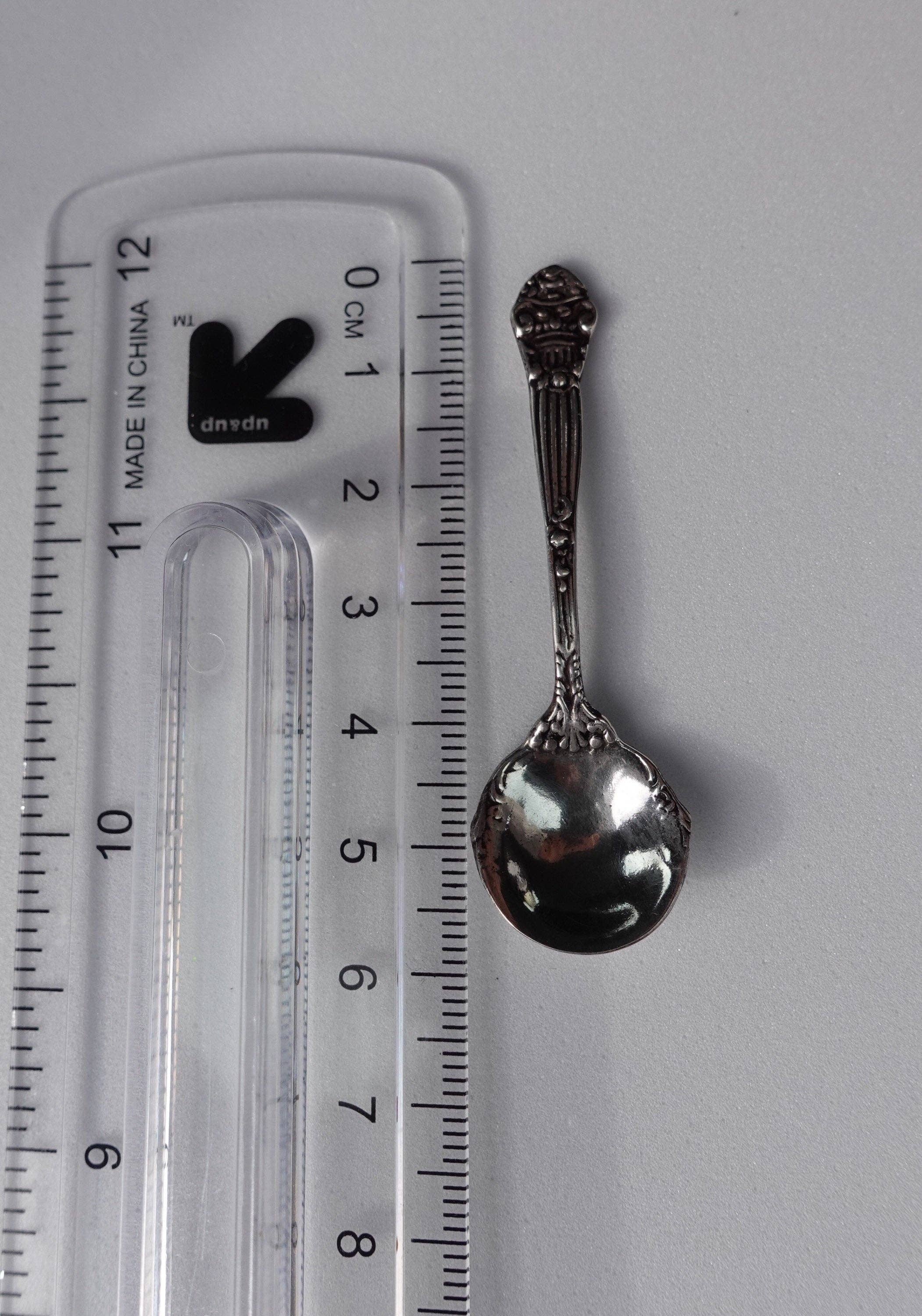 SilverLiza – Großhandel Esslöffel (Besteck) – Kleiner Löffel aus Sterlingsilber, Miniaturlöffel Vintage, kleines Löffelsilber, Löffel aus 925er Sterlingsilber, handgefertigter kleiner Miniaturlöffel, einzigartiger Löffel.9