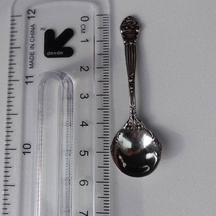 SilverLiza – Großhandel Esslöffel (Besteck) – Kleiner Löffel aus Sterlingsilber, Miniaturlöffel Vintage, kleines Löffelsilber, Löffel aus 925er Sterlingsilber, handgefertigter kleiner Miniaturlöffel, einzigartiger Löffel.9