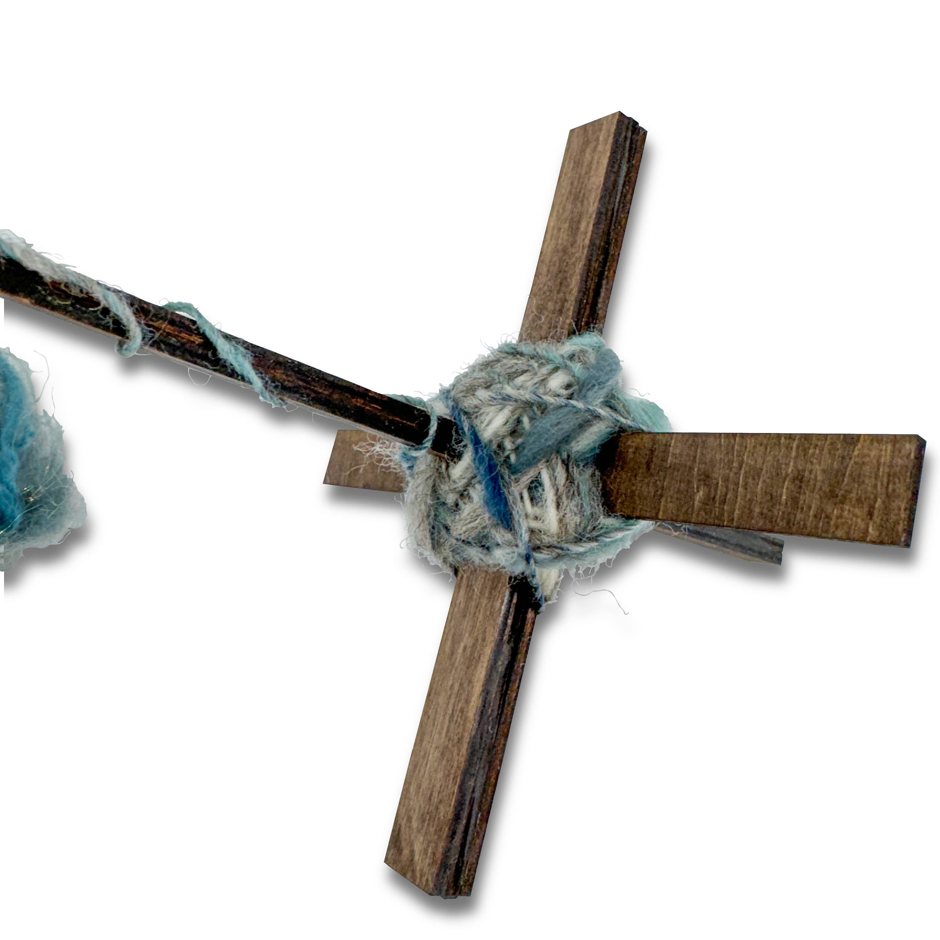 Art by Erica H & Rebel Stitchers - Wholesale Knitting/Crochet Supplies - Turkish Spindle - Large Size - Handmade Baltic Birch 4